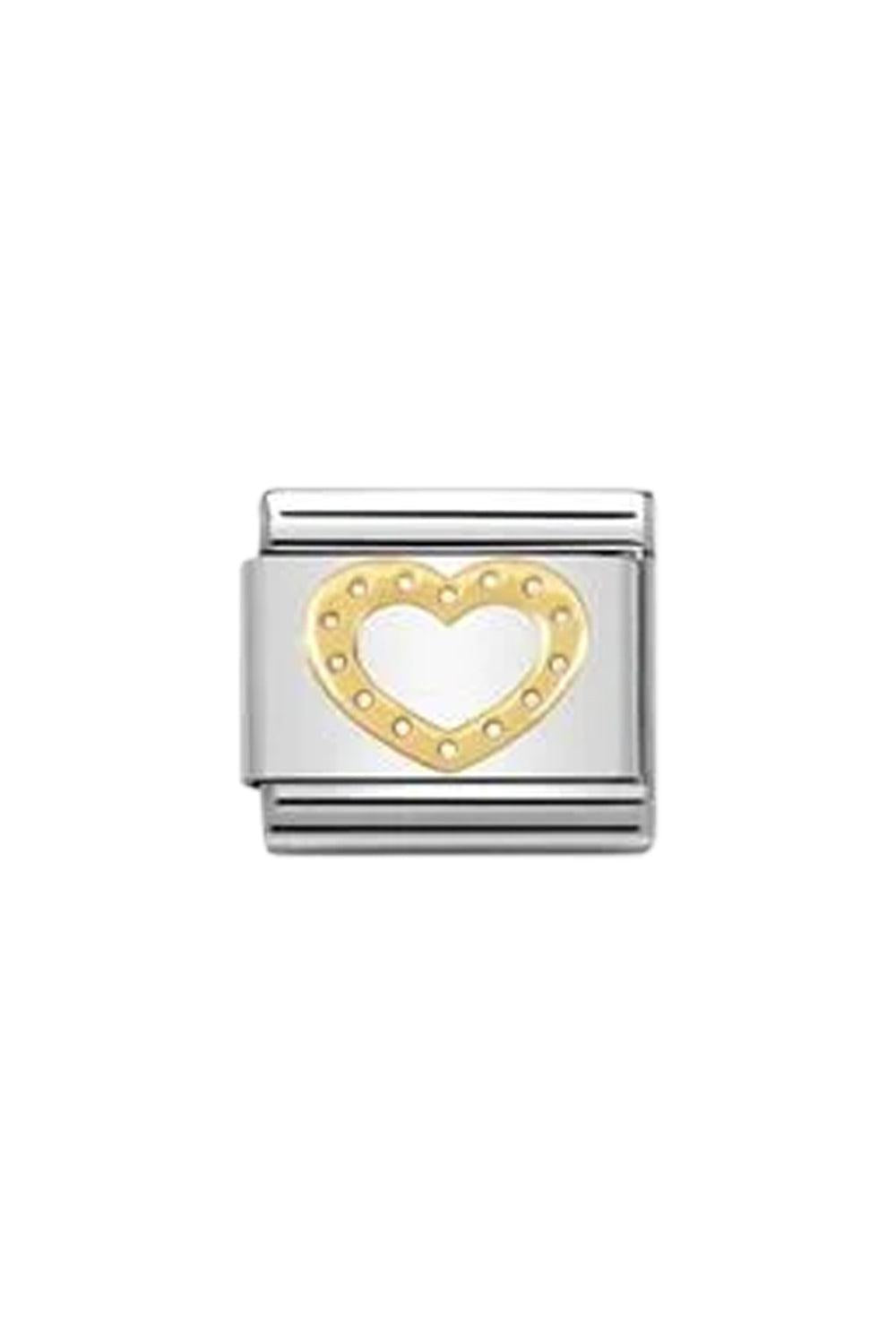 Symbols 18K Gold Heart with dots