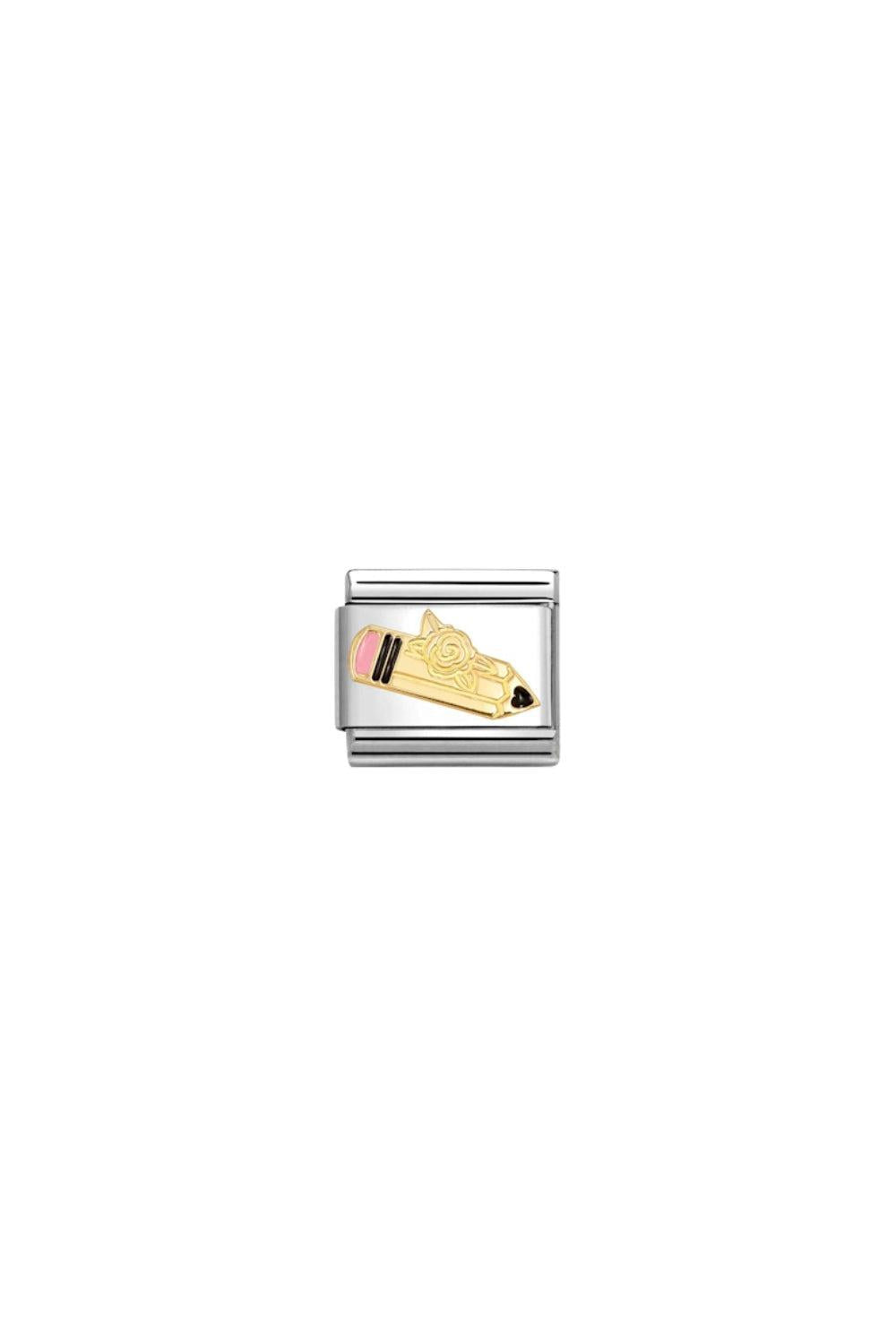 Symbols 18k Gold & Enamel Pink Pencil
