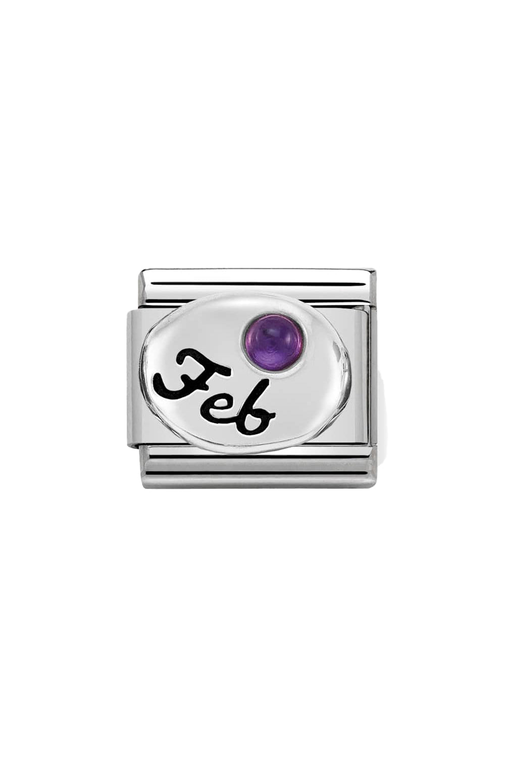 Symbols 925 Sterling Silver Birthstone February