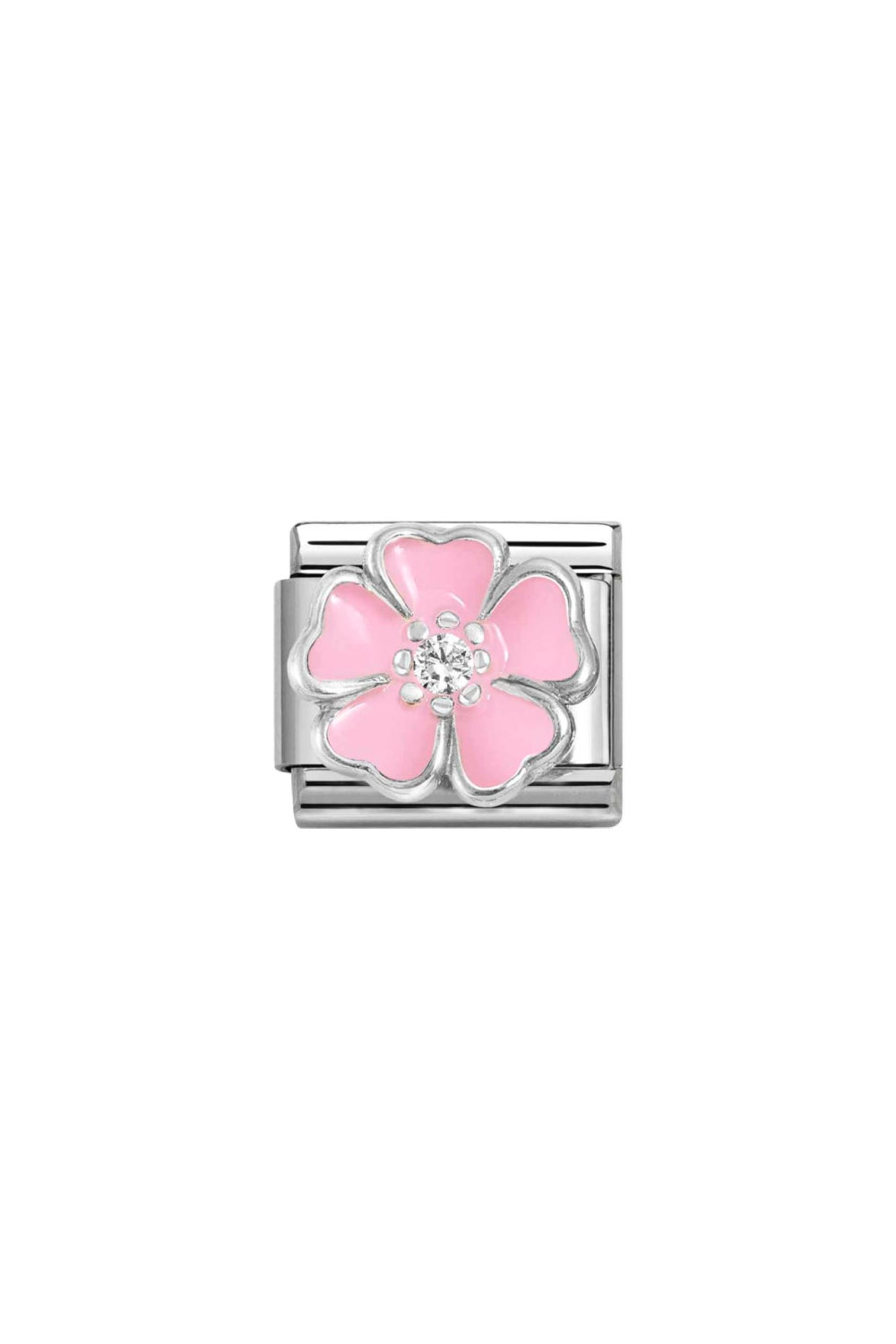 Symbols 925 Sterling Silver Pink Peach Blossom