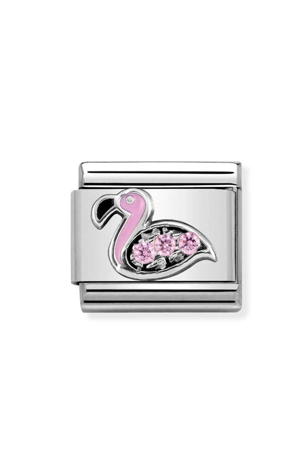 Symbols 925 Sterling Silver with CZ Flamingo