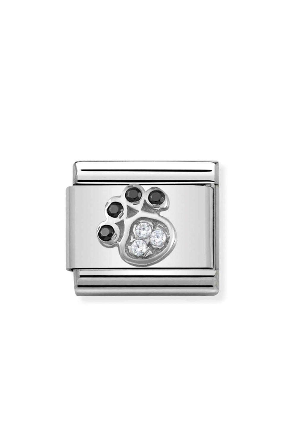 Symbols 925 Sterling Silver with CZ paw print