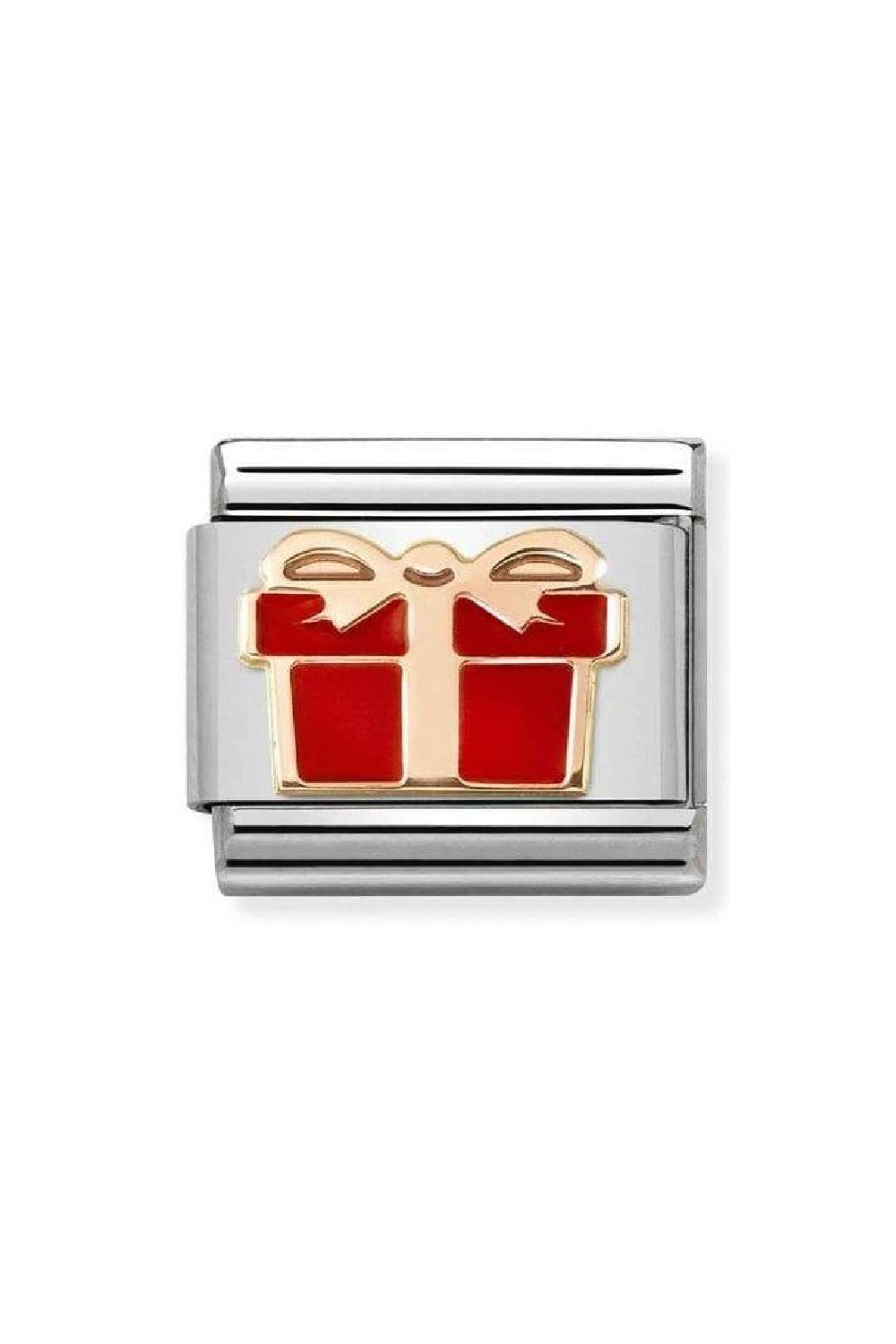 Symbols 9k Rose gold & enamel Gift Box Red