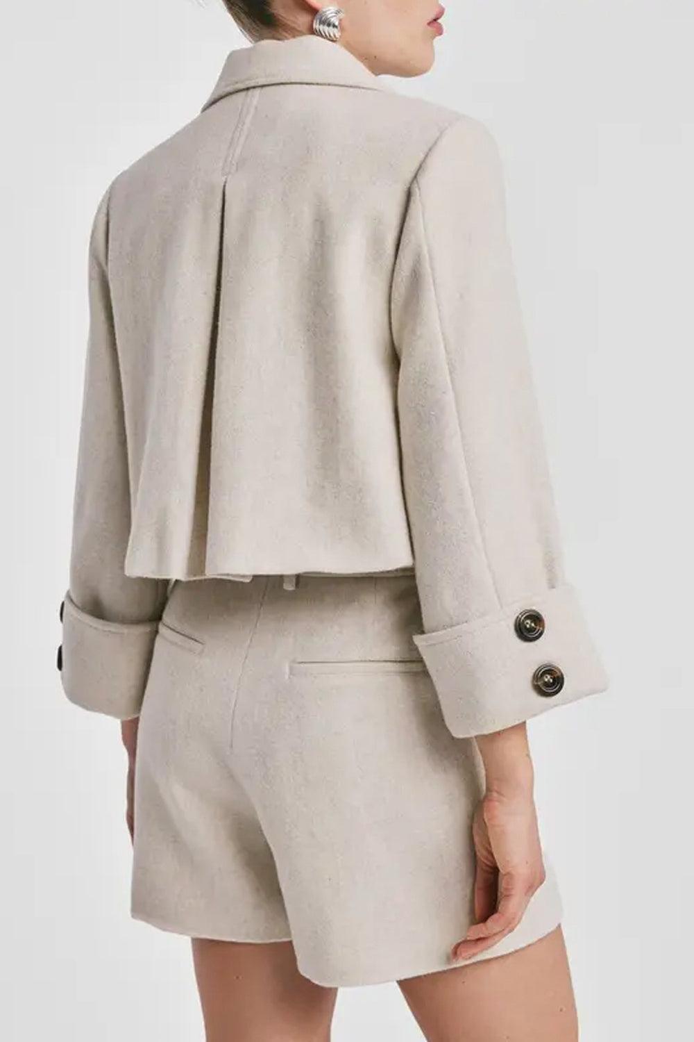 Tailored Structured Jacket Vintage White