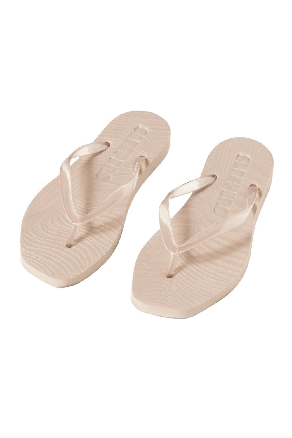 Tapered Flip Flop Eggnog Clear Trans