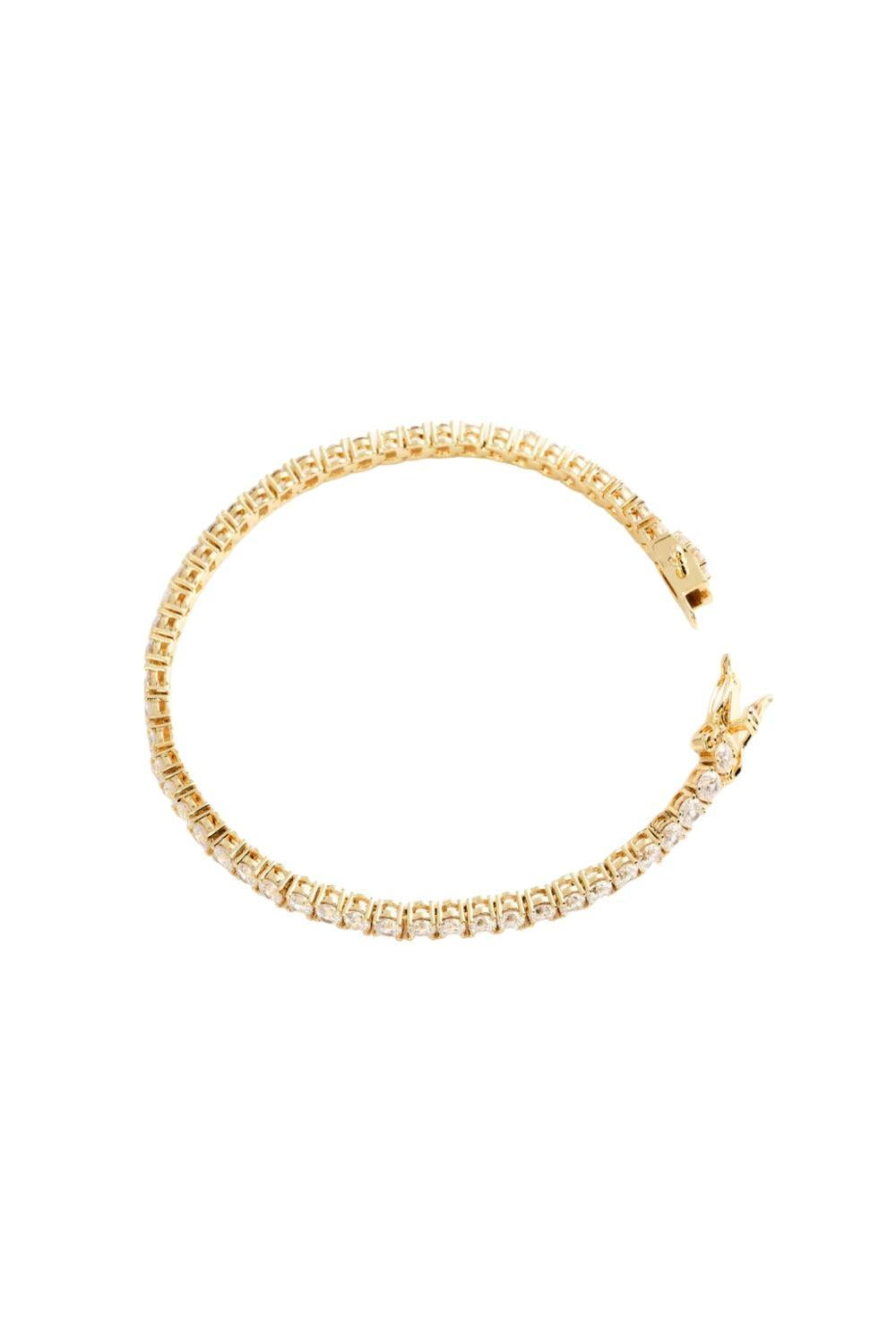 Tennis Bracelet gold 3mm 17cm