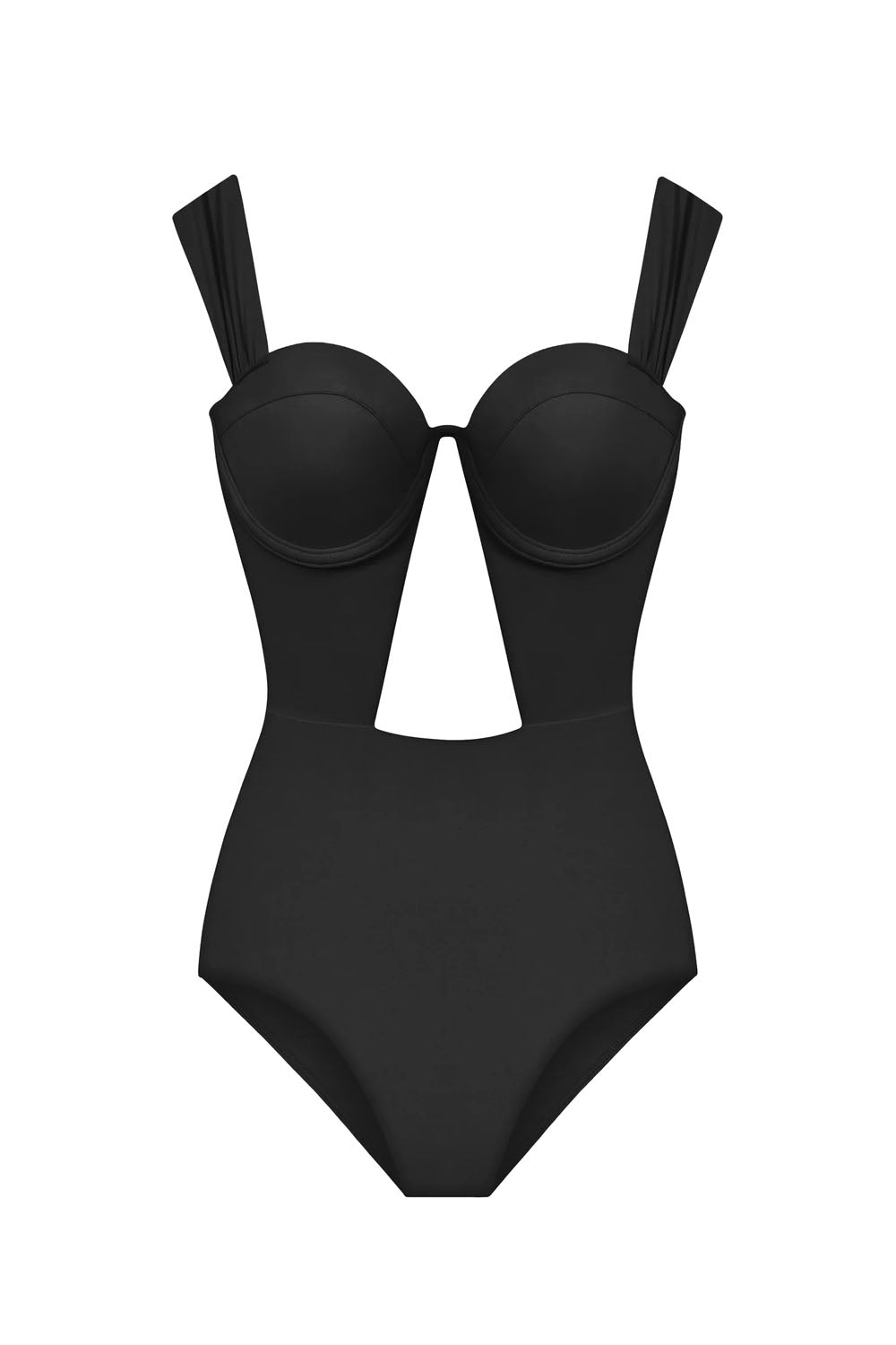 The Bustier Bodysuit  True black