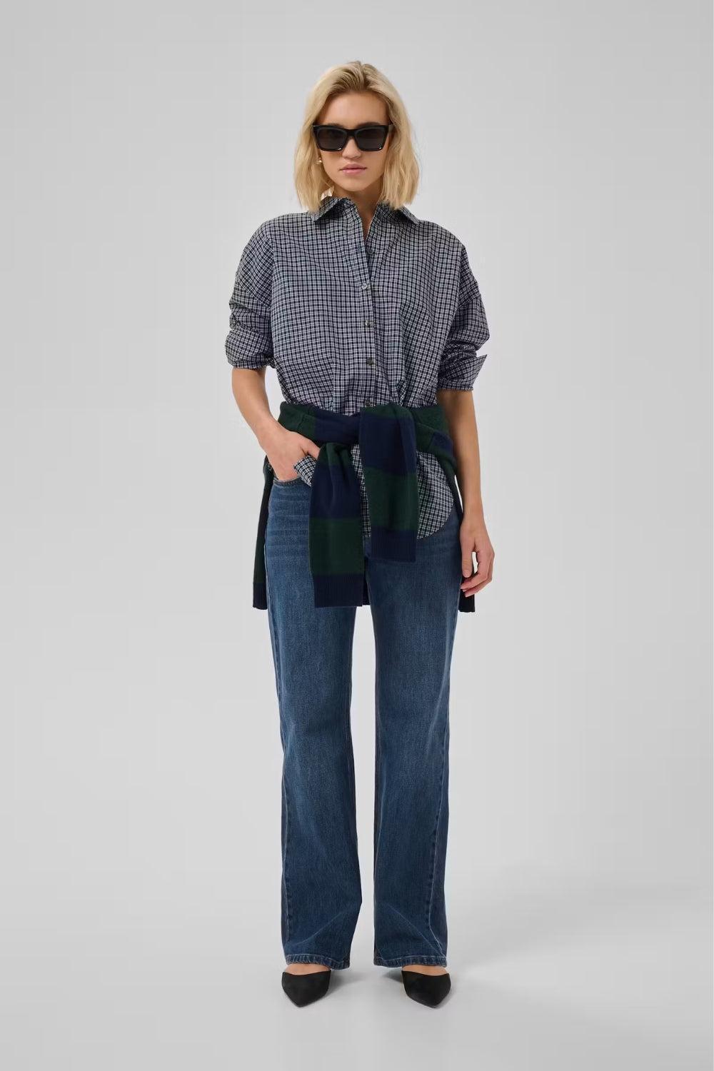 The Louis Jeans Wide 32" Dark Blue Retro Wash