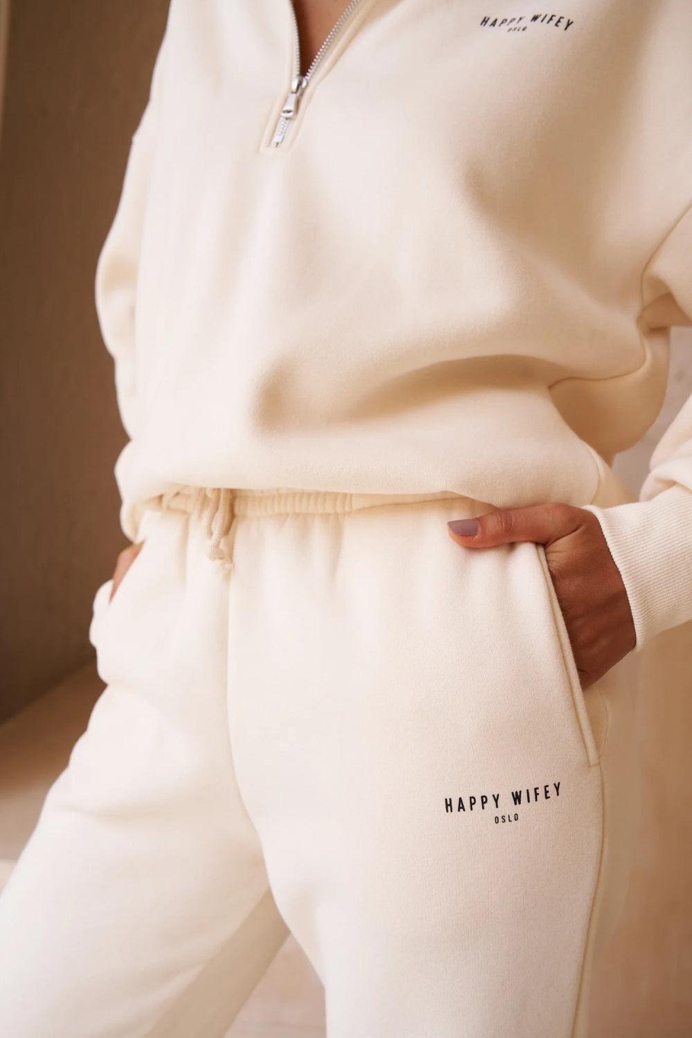 The Straight-Leg Sweatpants Butter Cream