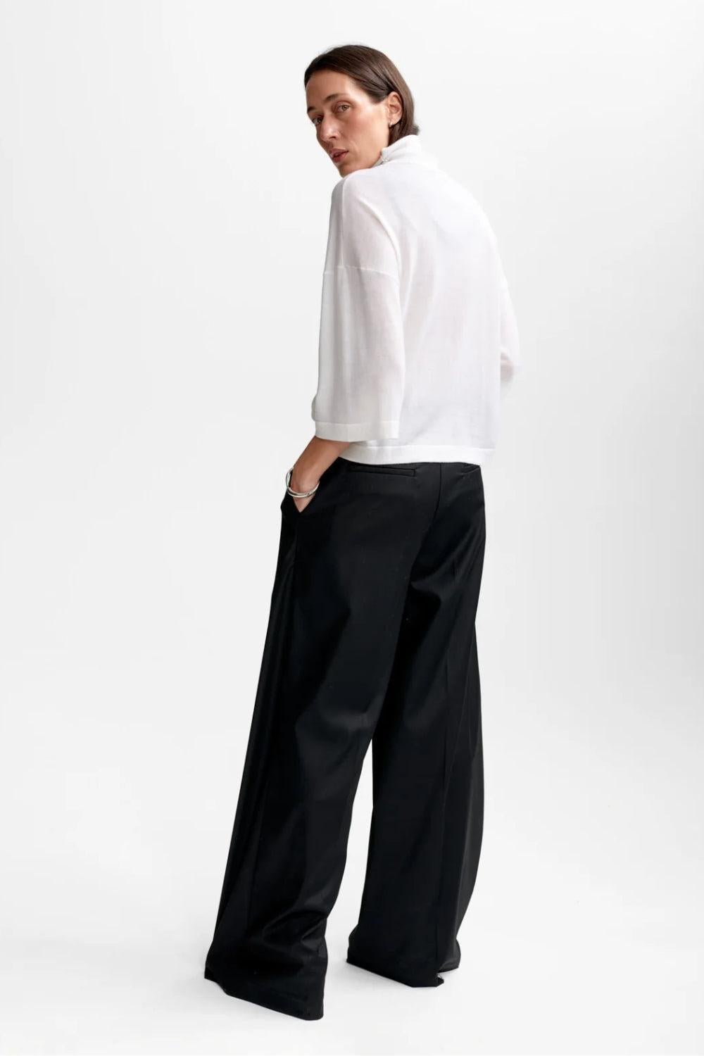 Tia Merino Knit Knitwear White