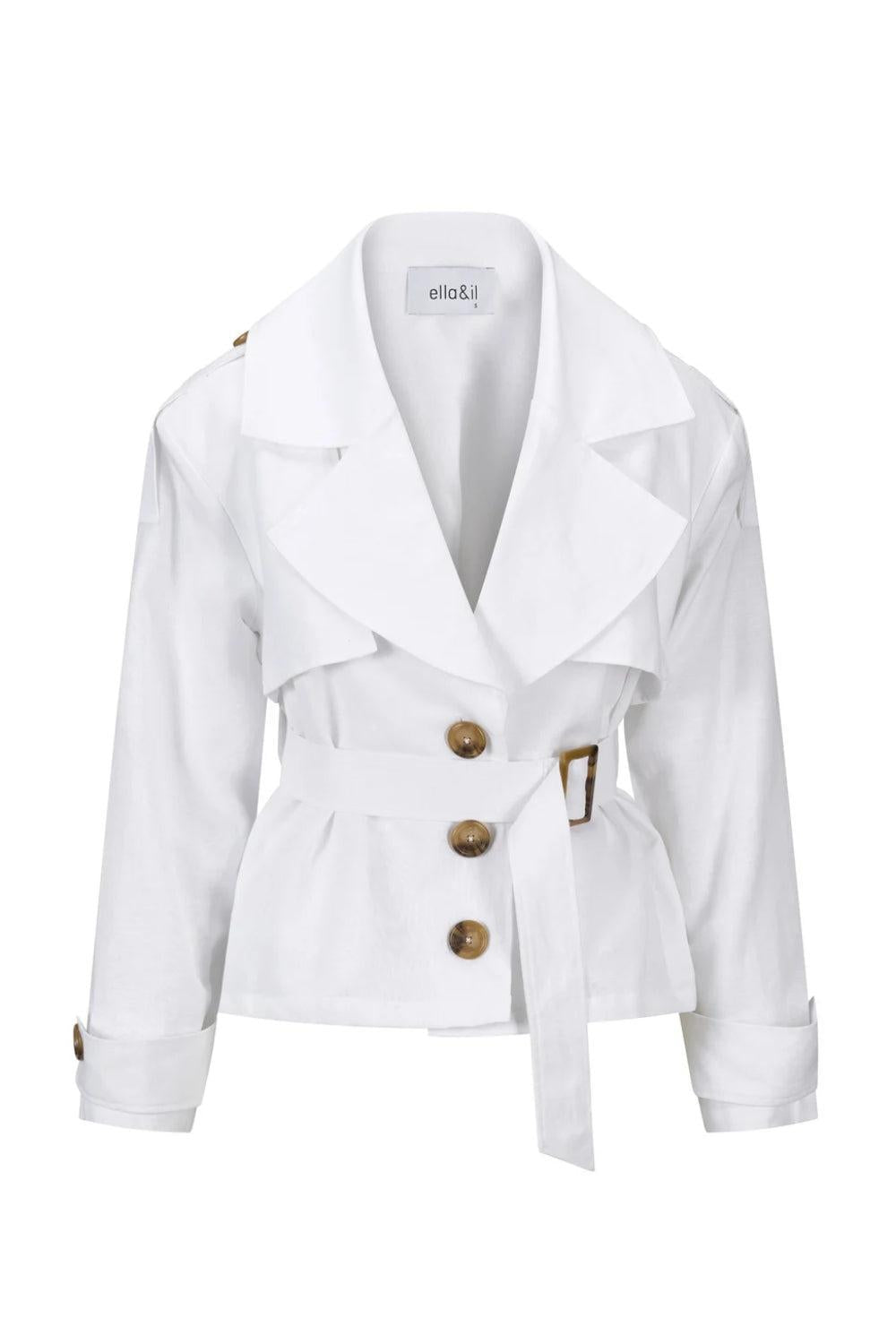 Tilla Linen Jacket White