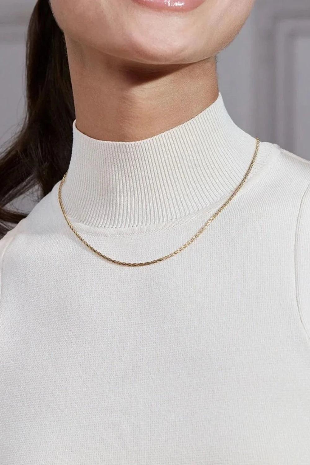 Tinsel Necklace 45cm Gold