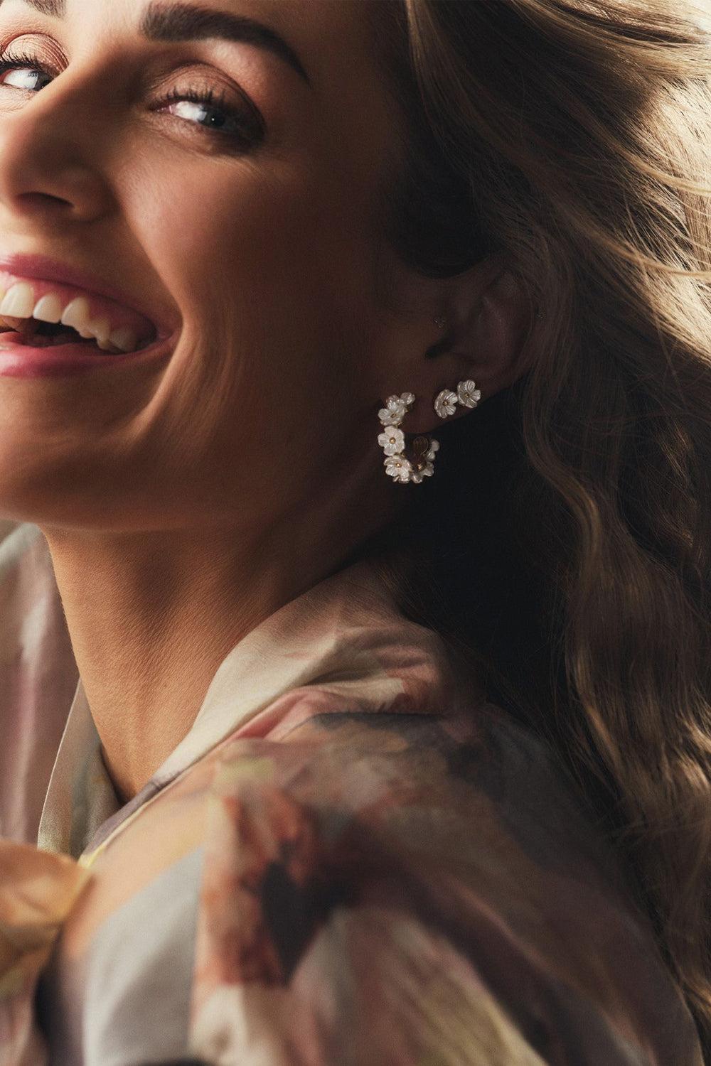 Tone Damli Seven Blooms Hoops