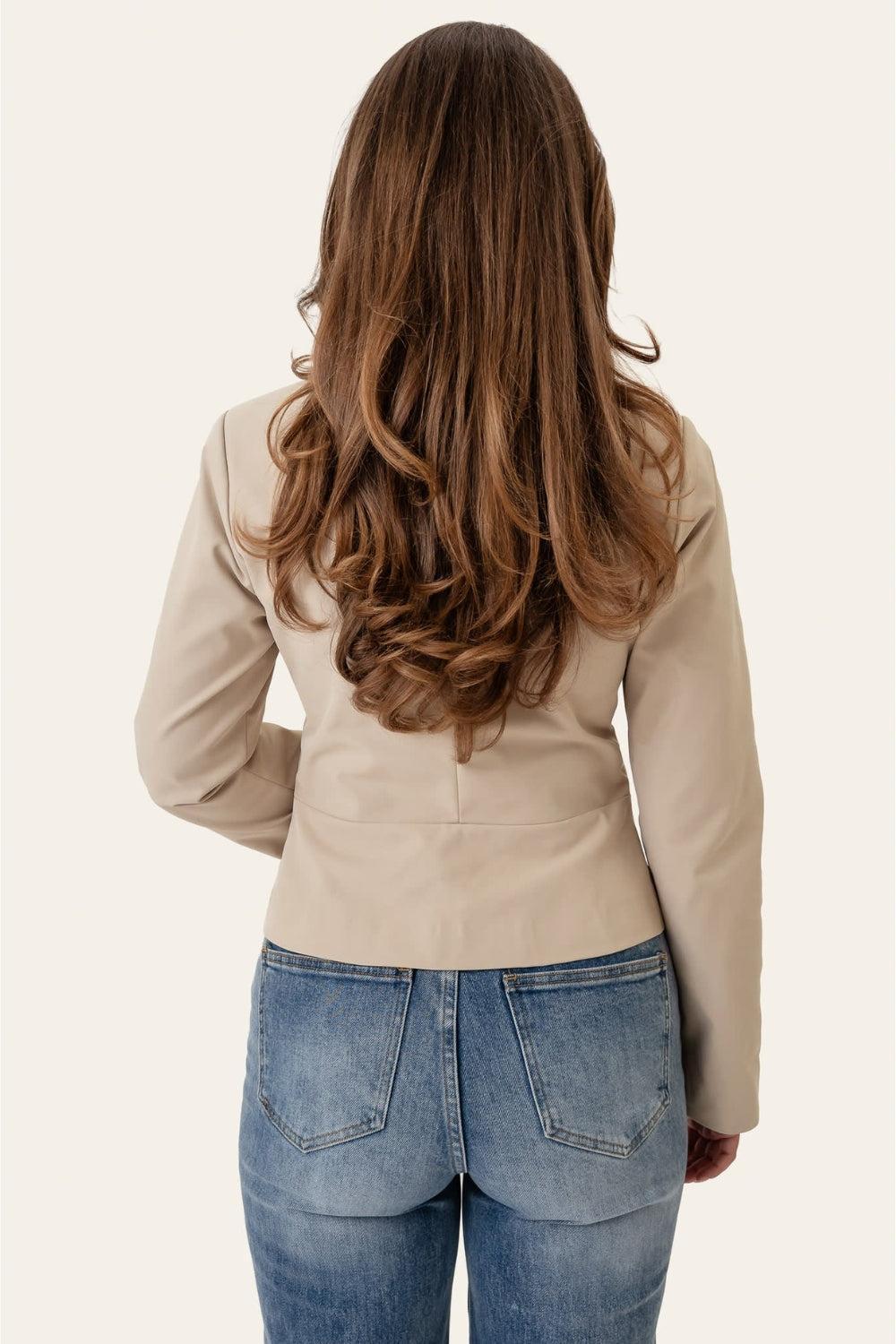 TracyIC Blazer Shirt Beige