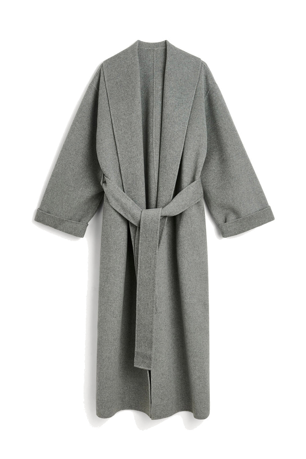 Trullem Wool Coat Grey Brown Melange