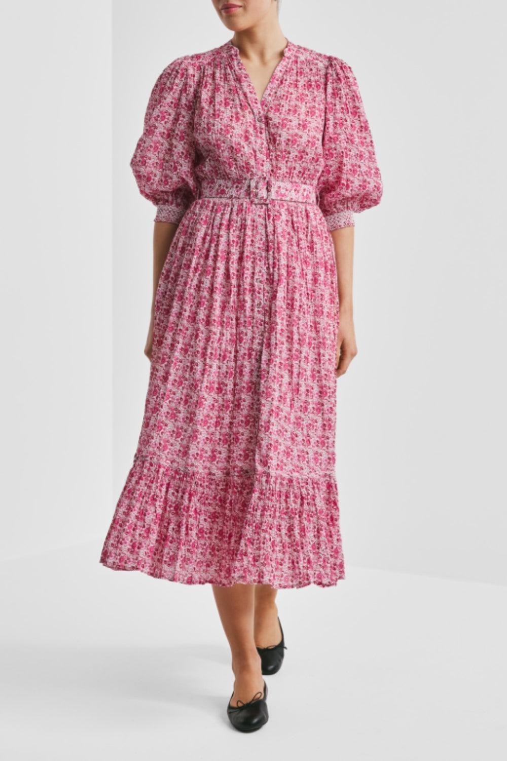 Twisted Midi Dress Wildflowers