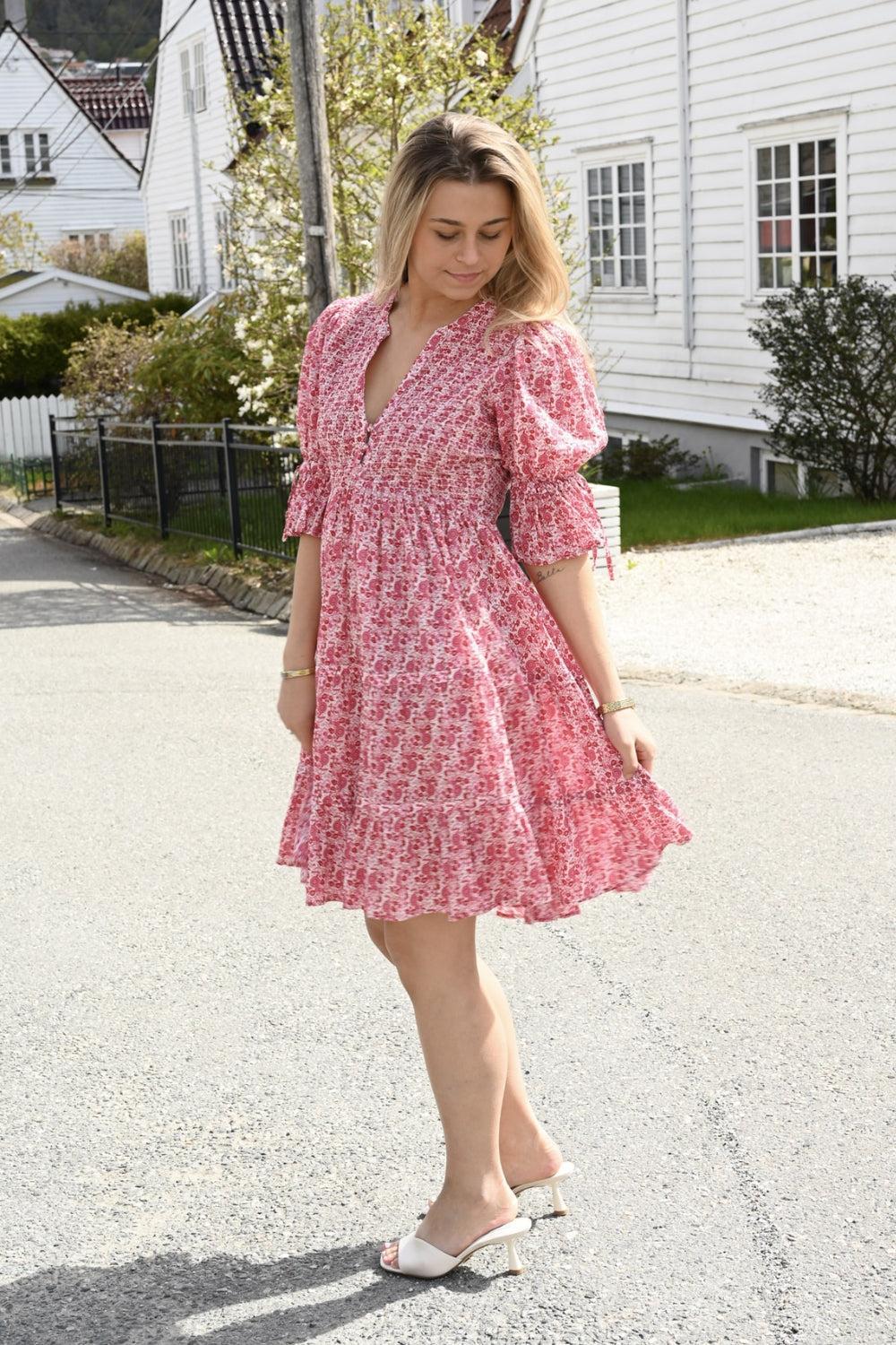 Twisted Mini Dress Wildflowers