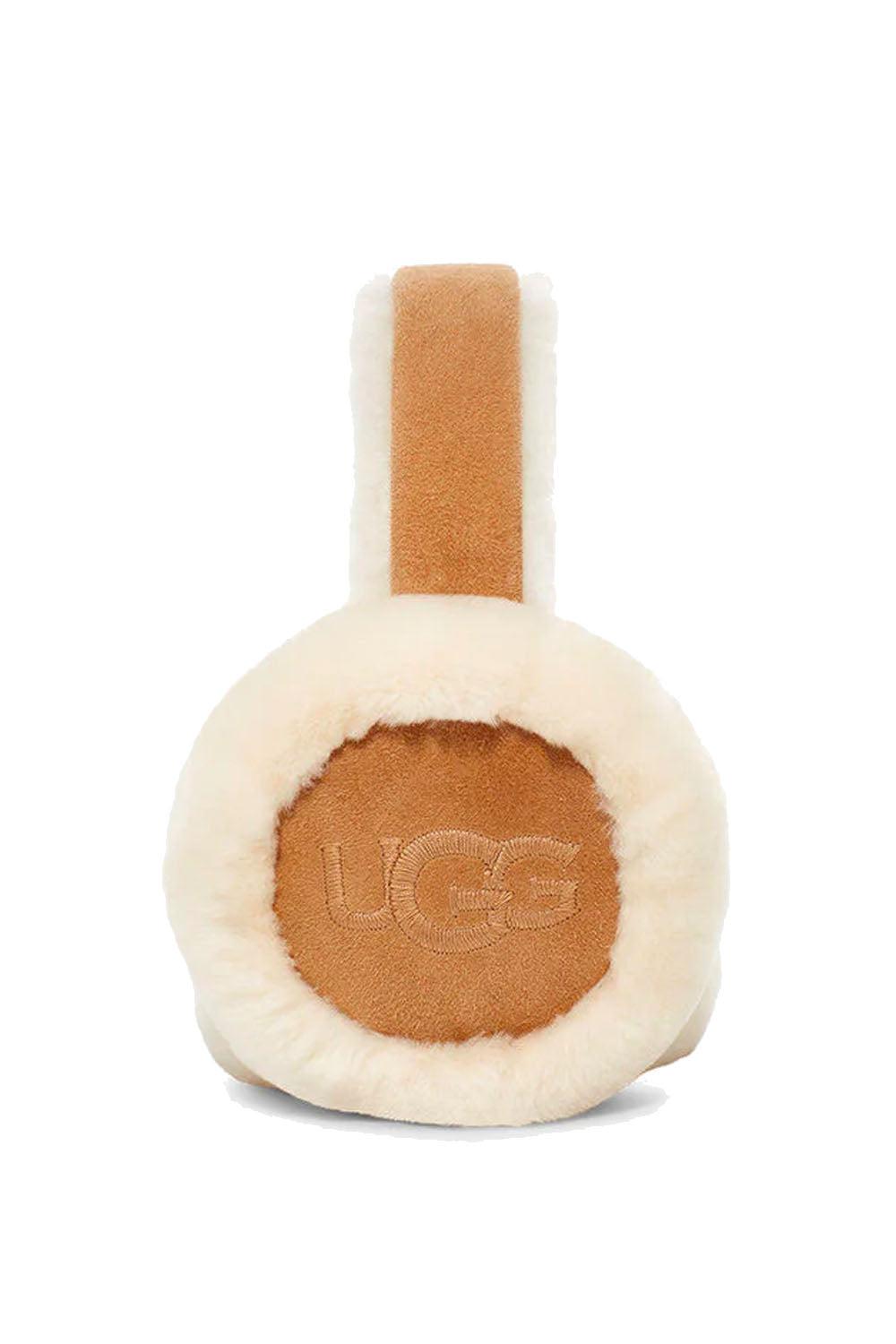 UGG Sheepskin Embroidery Earmuff Chestnut