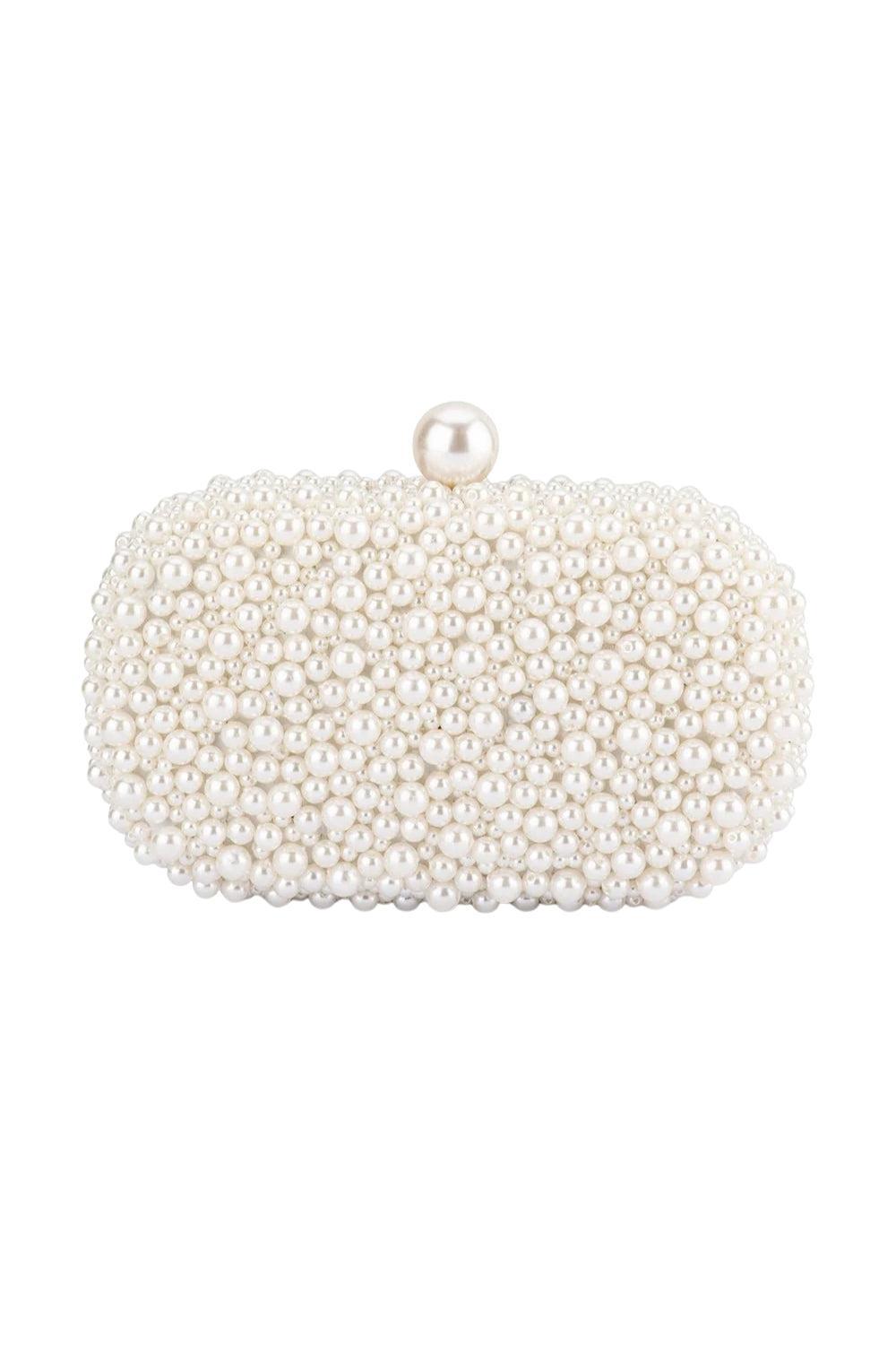 Valentina Pearl Clutch Pearl/Silver