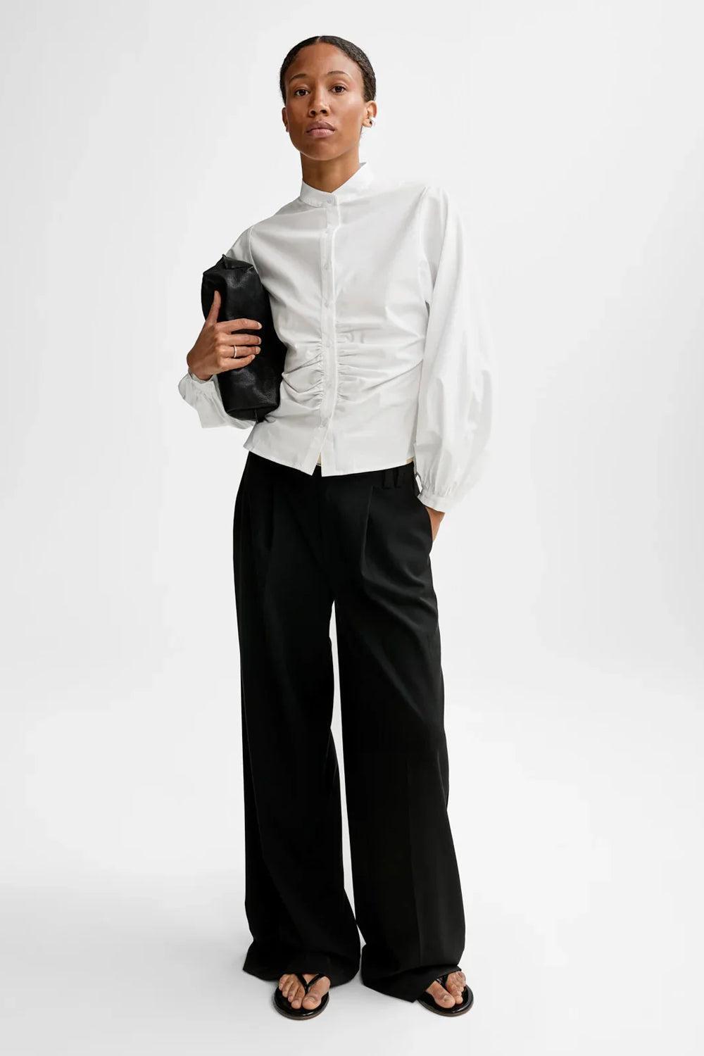 Velora Poplin Shirt White