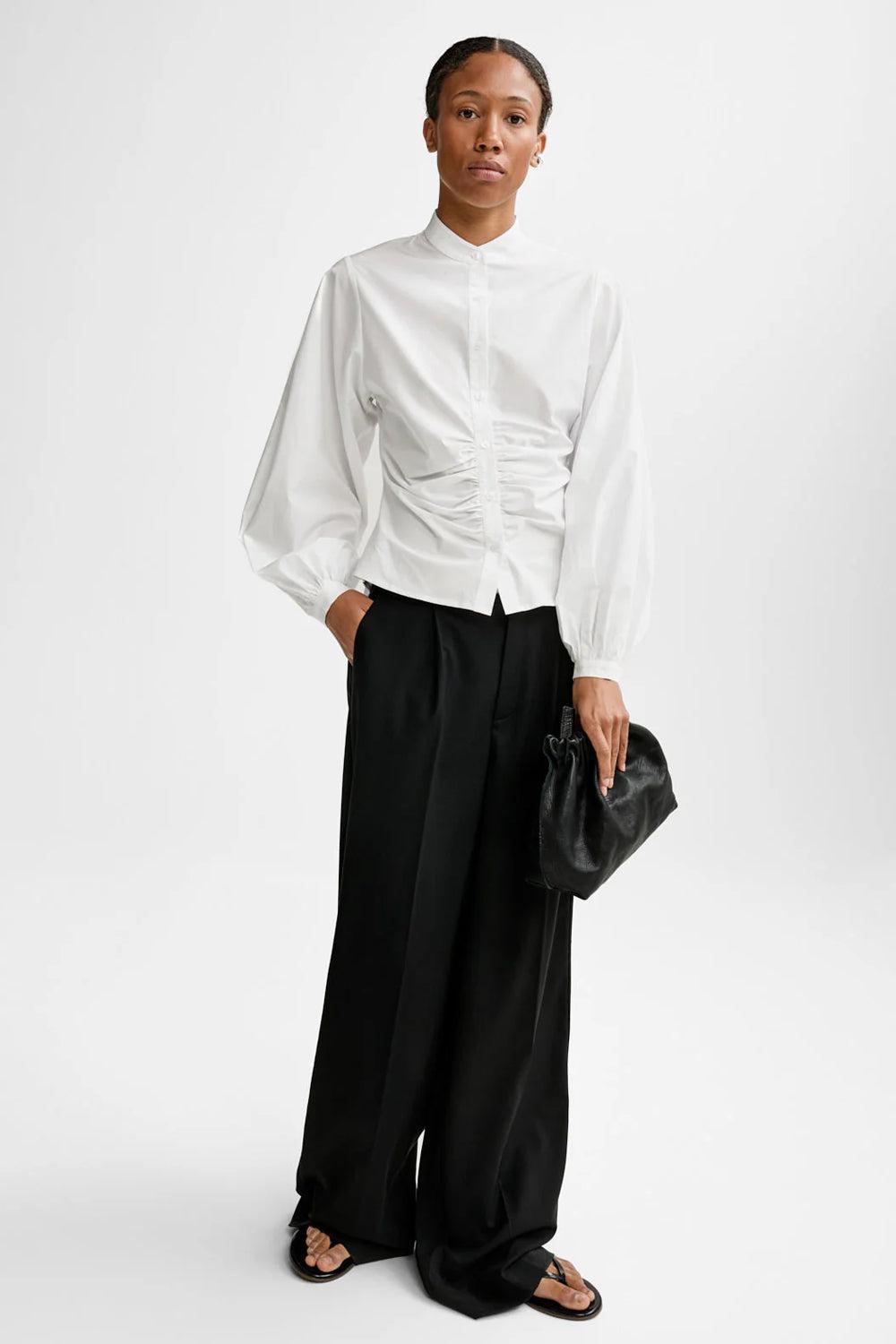 Velora Poplin Shirt White