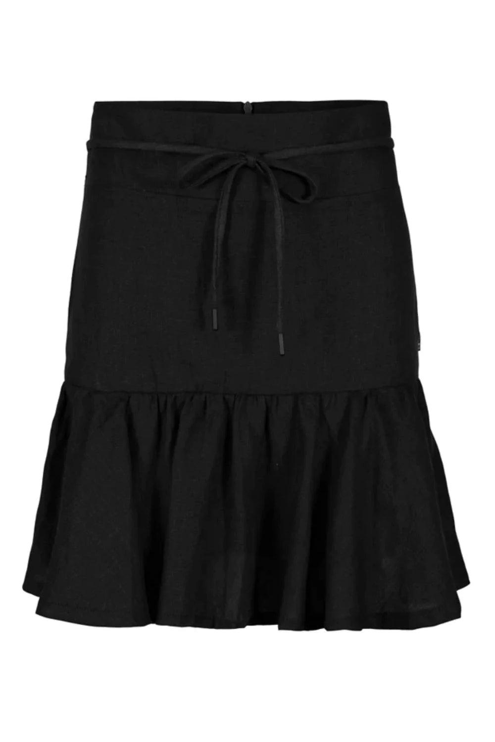 Villie Linen Skirt Black