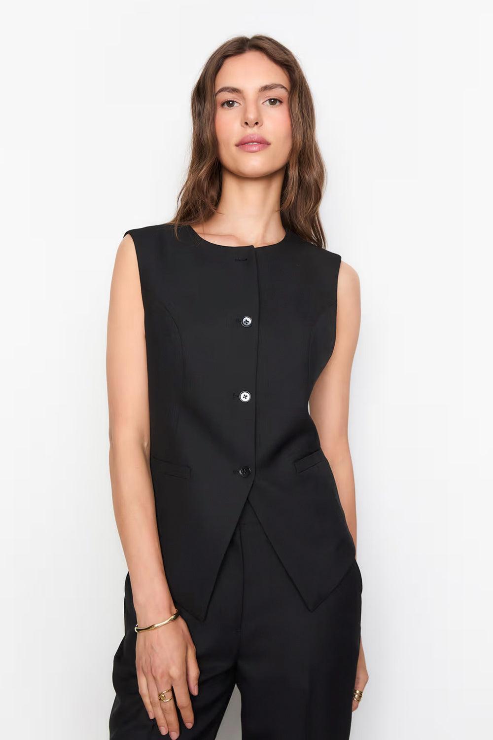 Viola Vest Black
