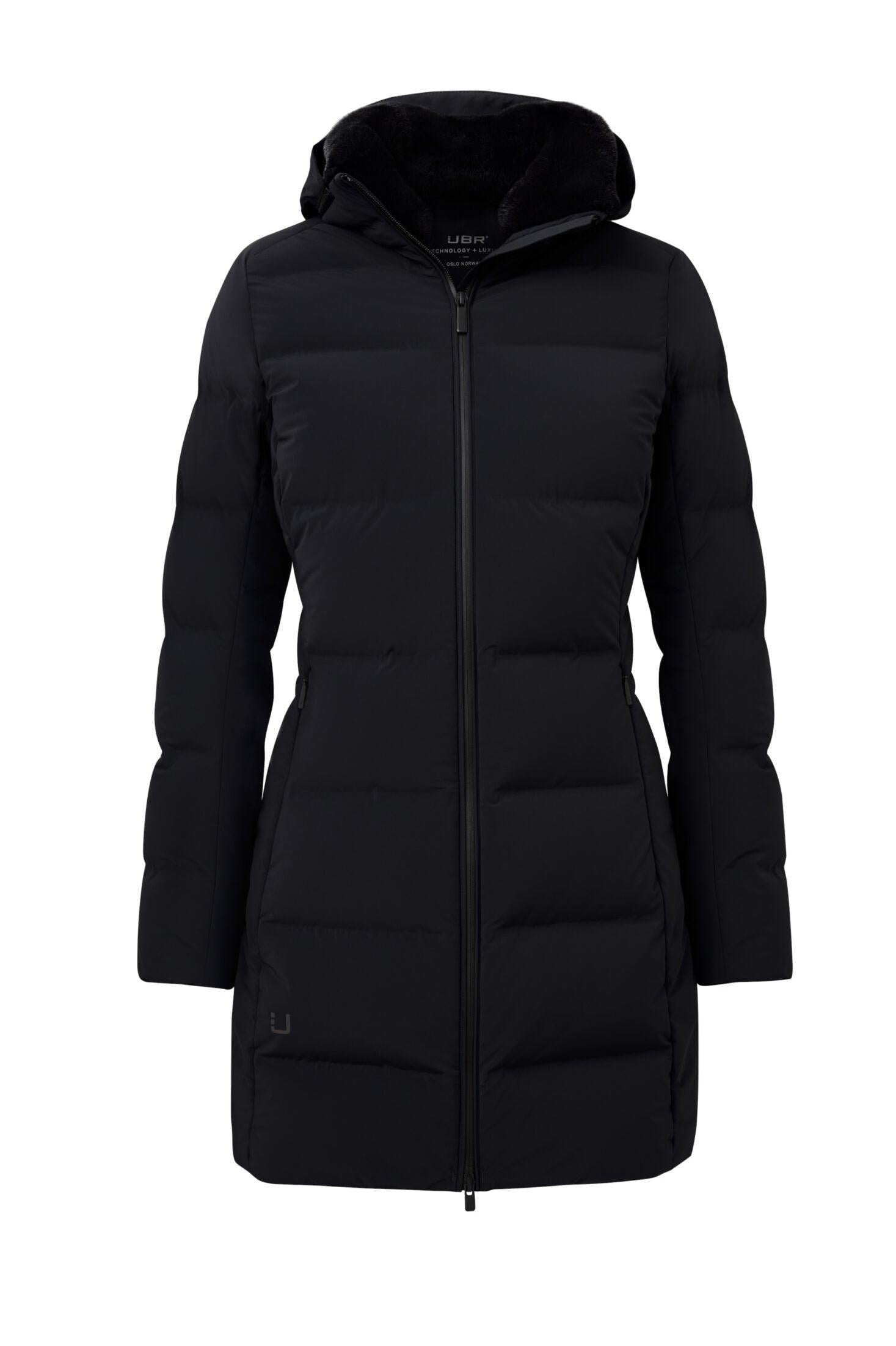 W Enigma Parka Black fur collar