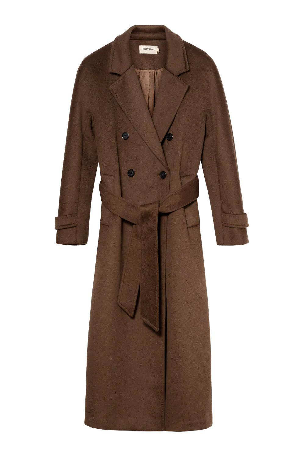 WMN Double Breasted Coat Brown
