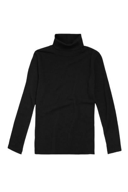 WMN Merino Polo Black