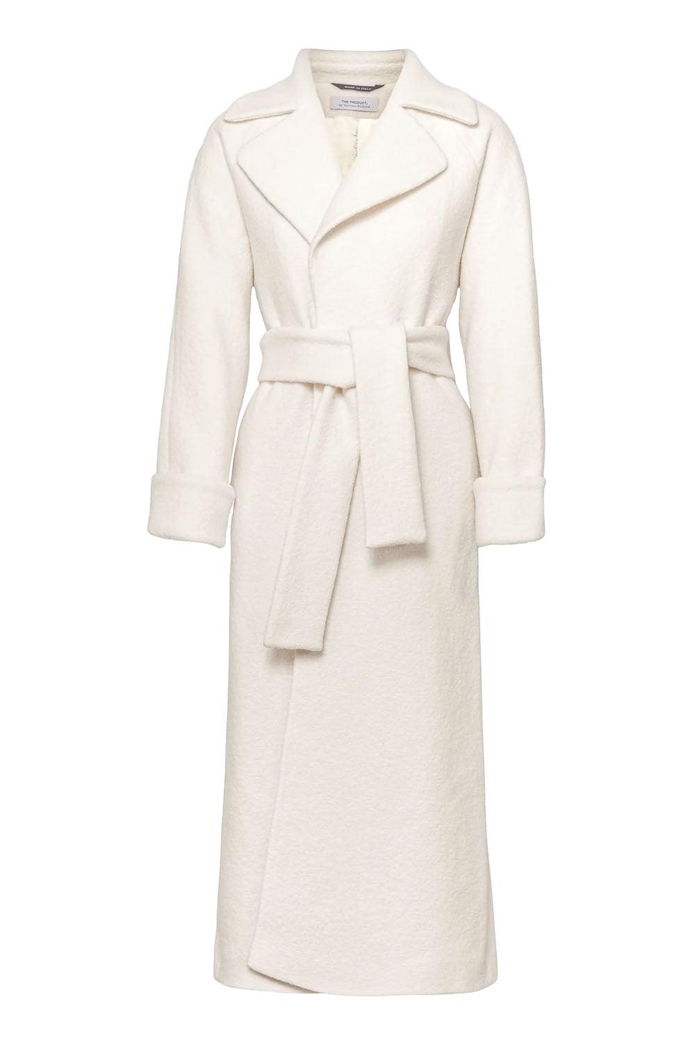 WMN Wool Coat Long White