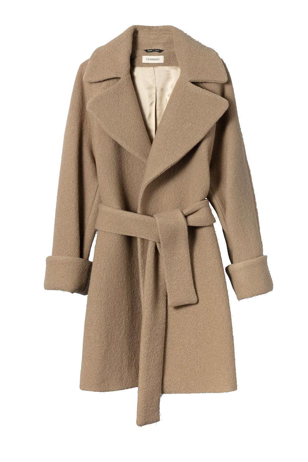 WMN Wool coat mid Taupe