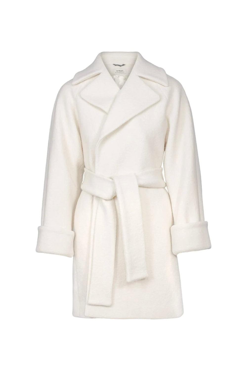 WMN Wool coat short White