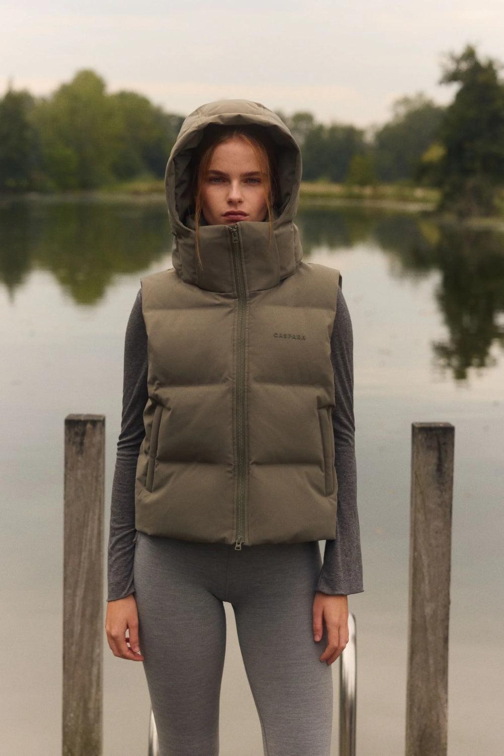 W. Aurora Puffer Vest Khaki