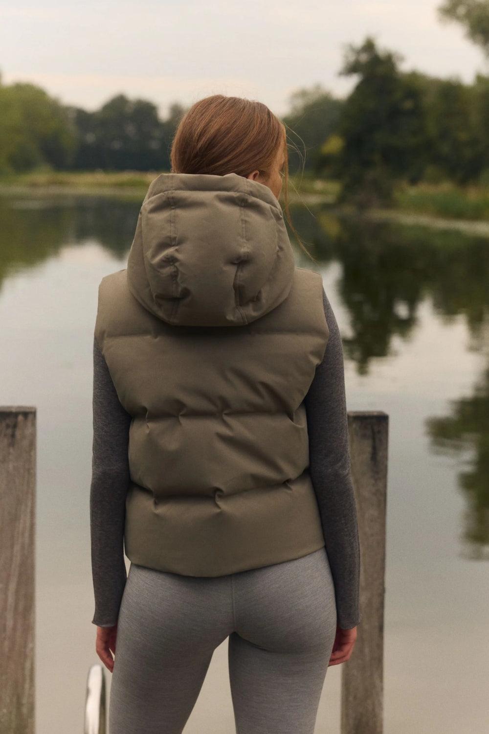 W. Aurora Puffer Vest Khaki