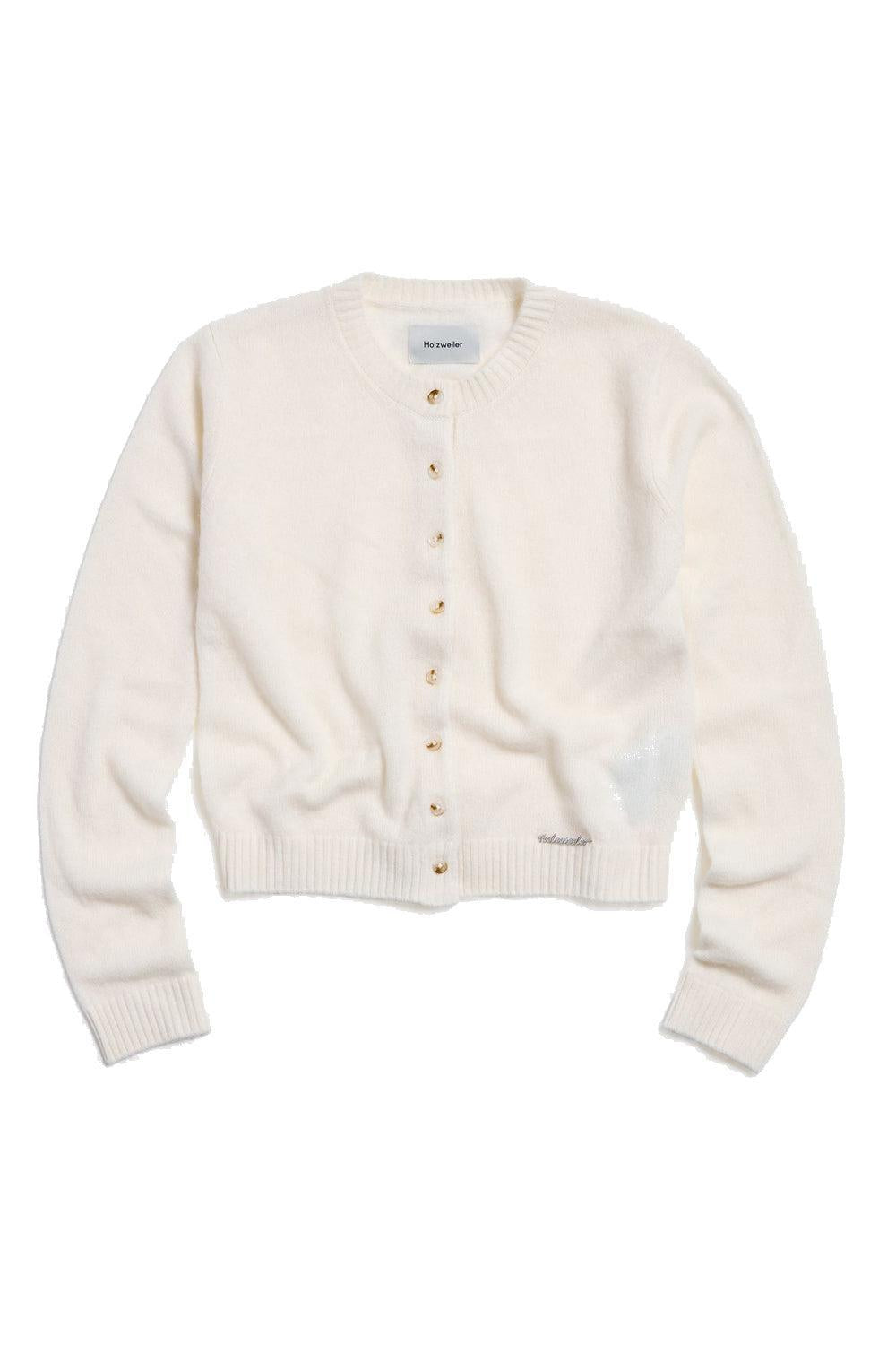 W. Cashmere Cardigan Ecru