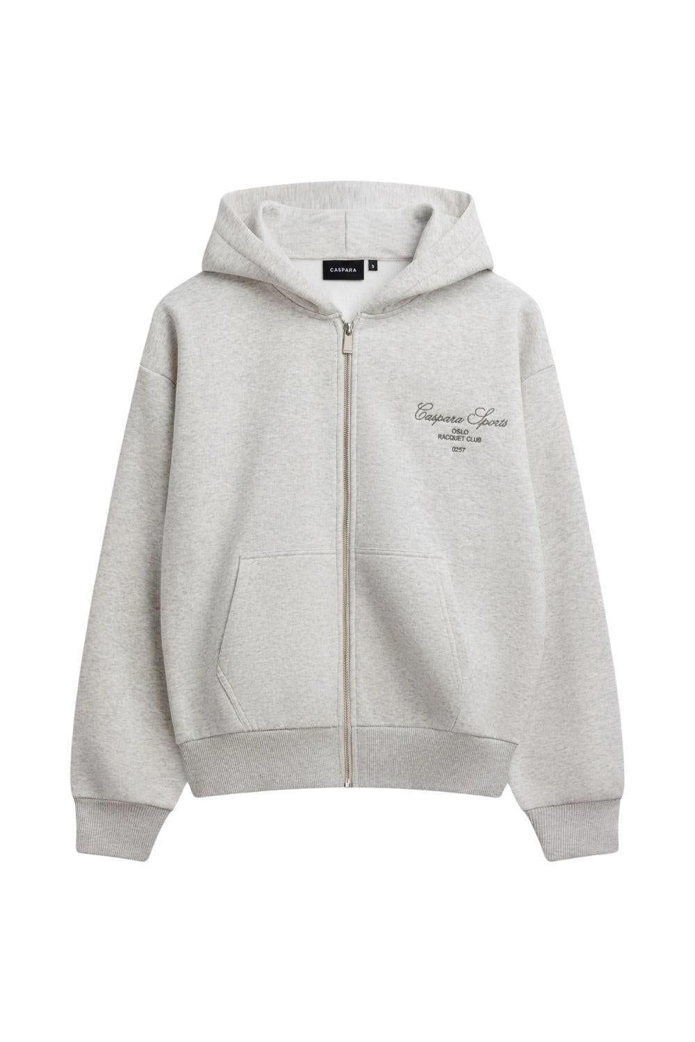 W. Racquet Club Zip Hoodie Grey Melange