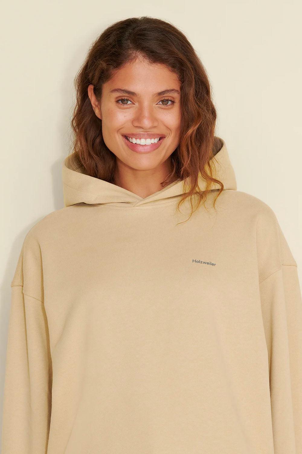 W. Relaxed Hoodie Sand