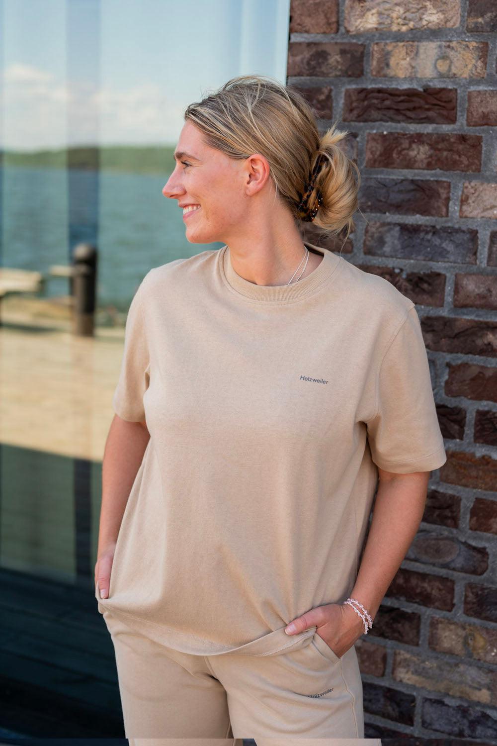 W. Relaxed Tee Sand