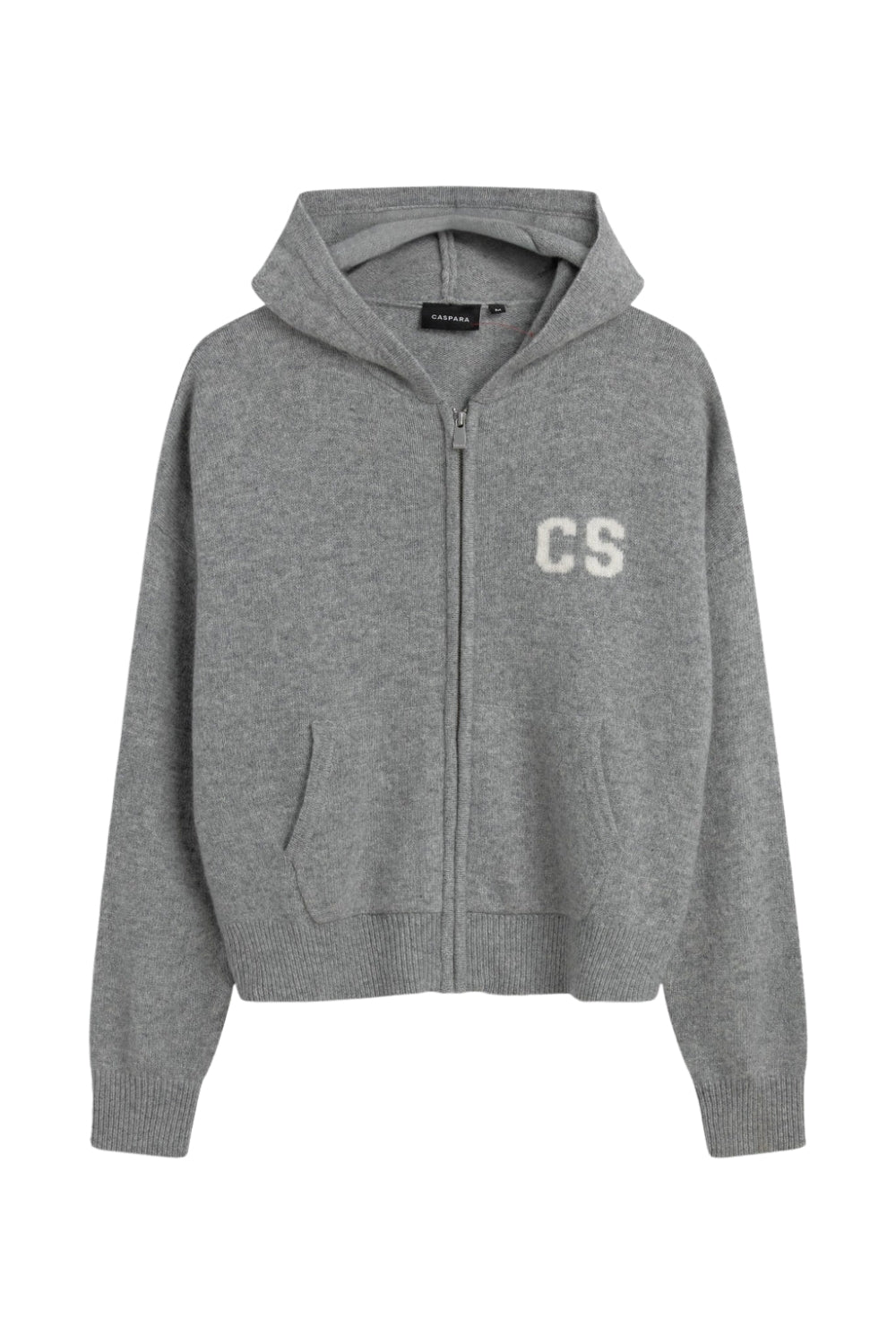 W. Woolknit Zip Jacket Dark Grey Melange