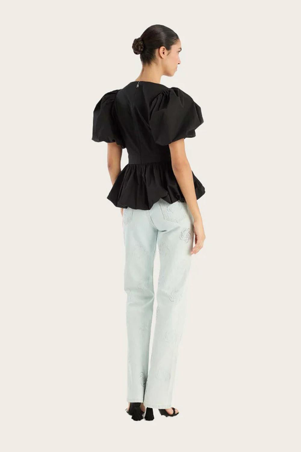 Washed Twill Stud Jeans Rotate