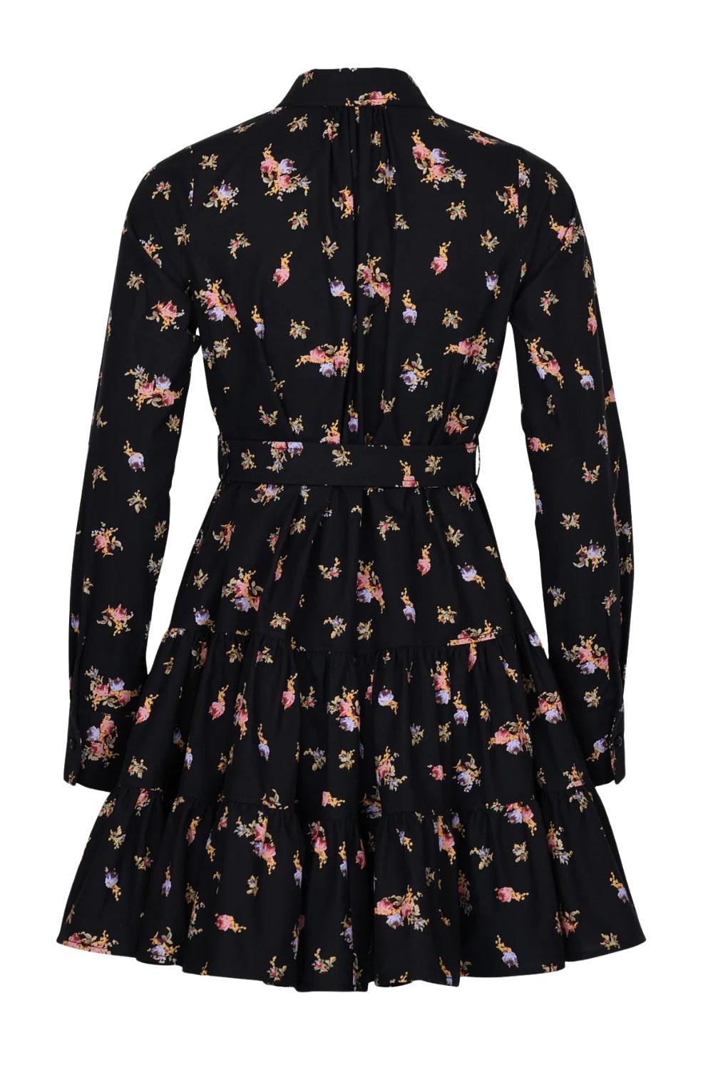 Winter Cotton Shift Dress Petite Flowers