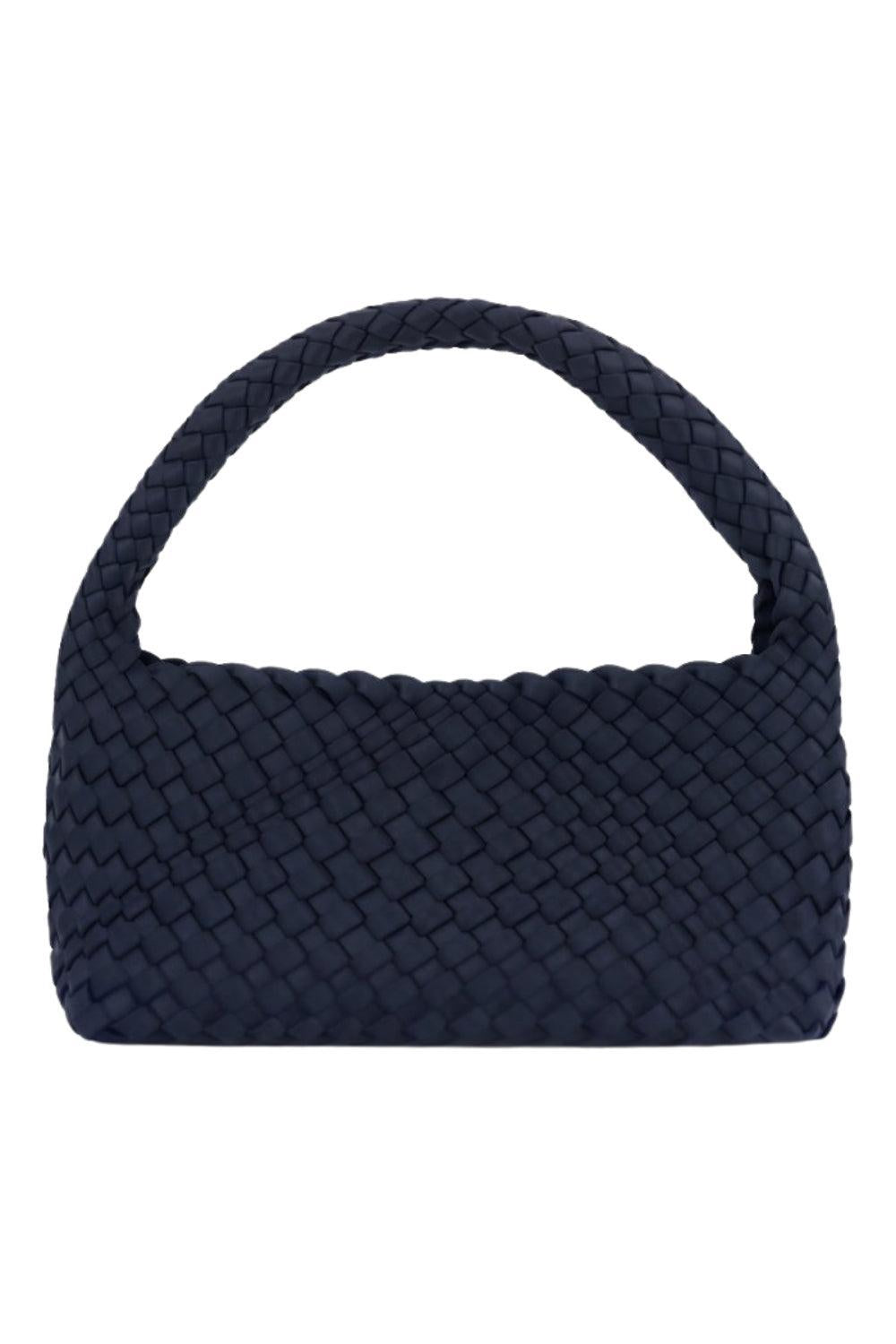 Woven Scuba Mini Bag With Pouch Dark Blue