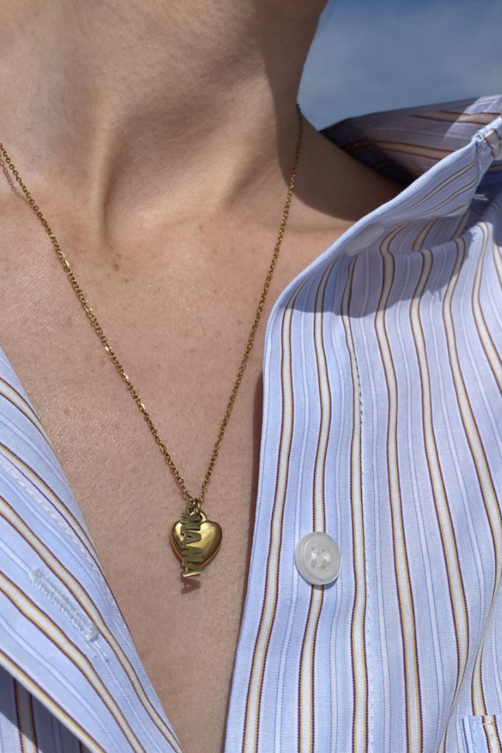 Necklace With Heart and Mom