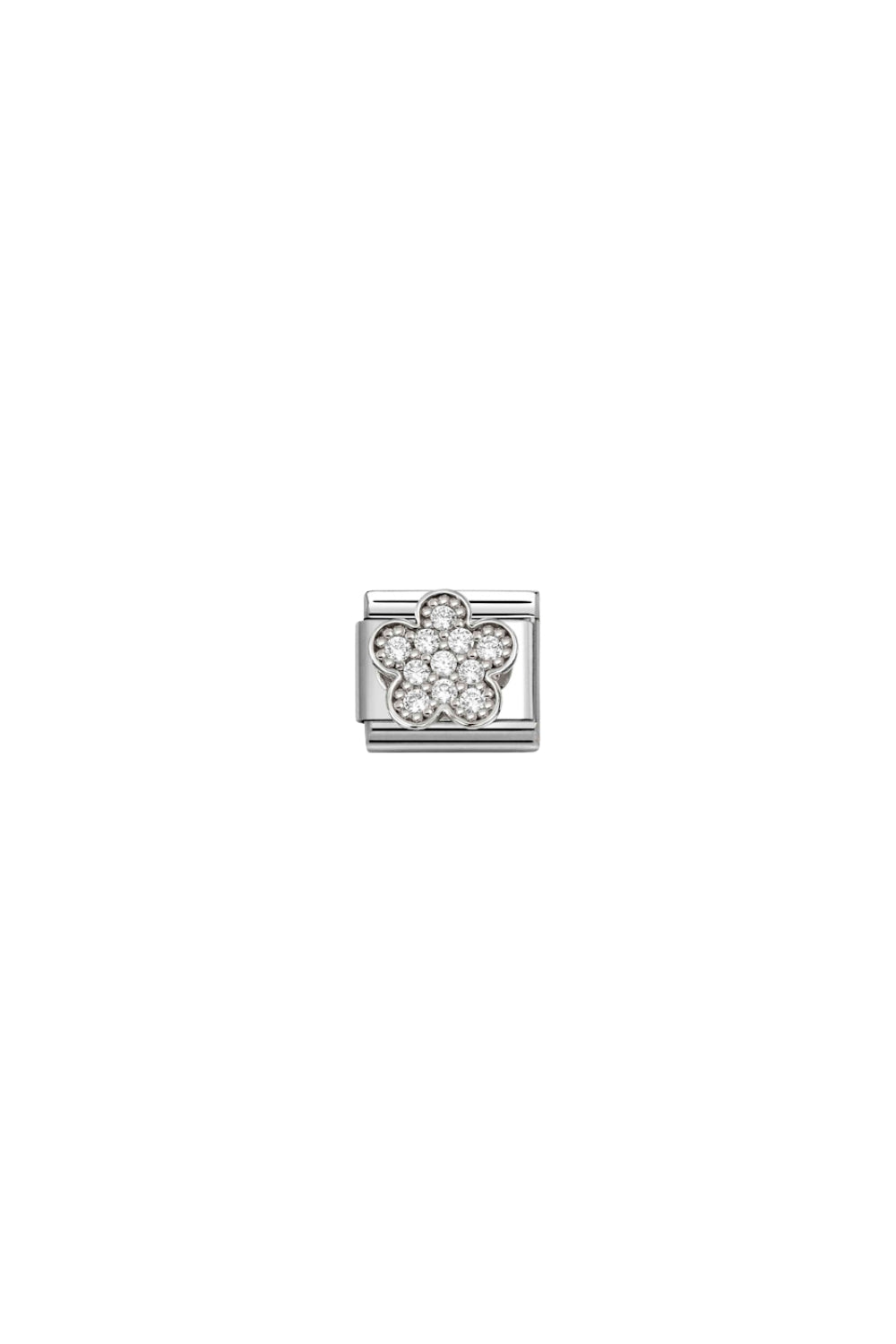 Symbols 925 Sterling Silver & CZ Rich White Flower