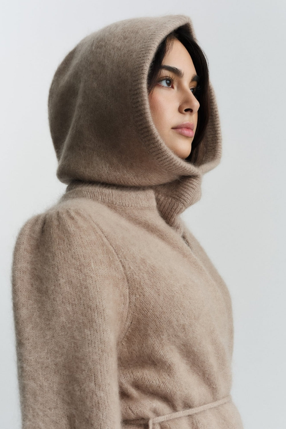 Kajsa Chunky Balaclava Hazel Beige