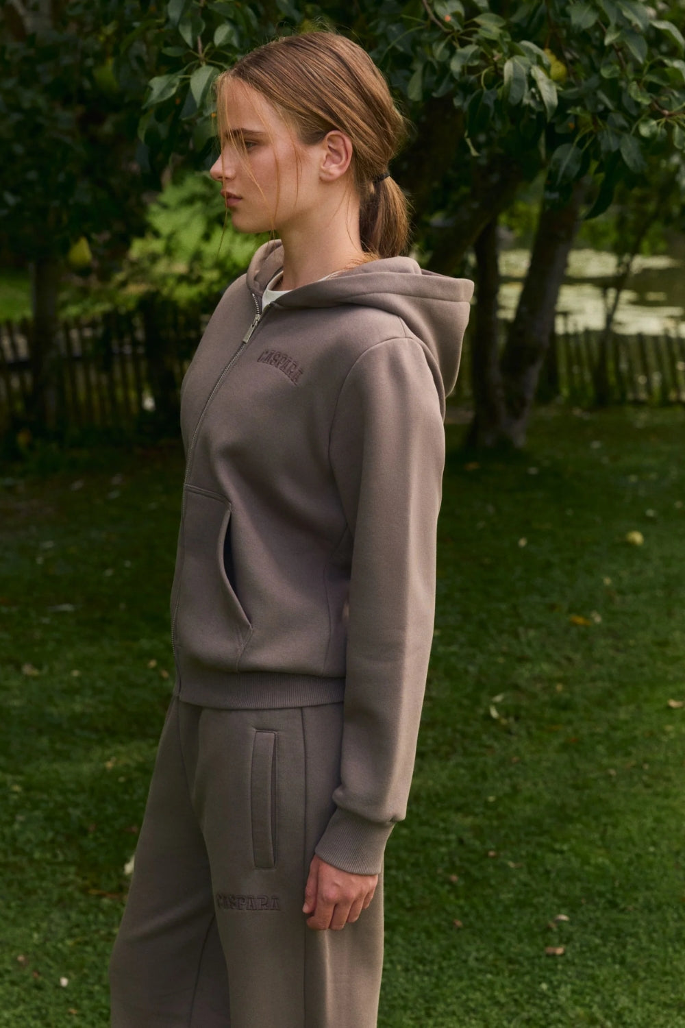 W. All-Star Zip Hoodie Walnut