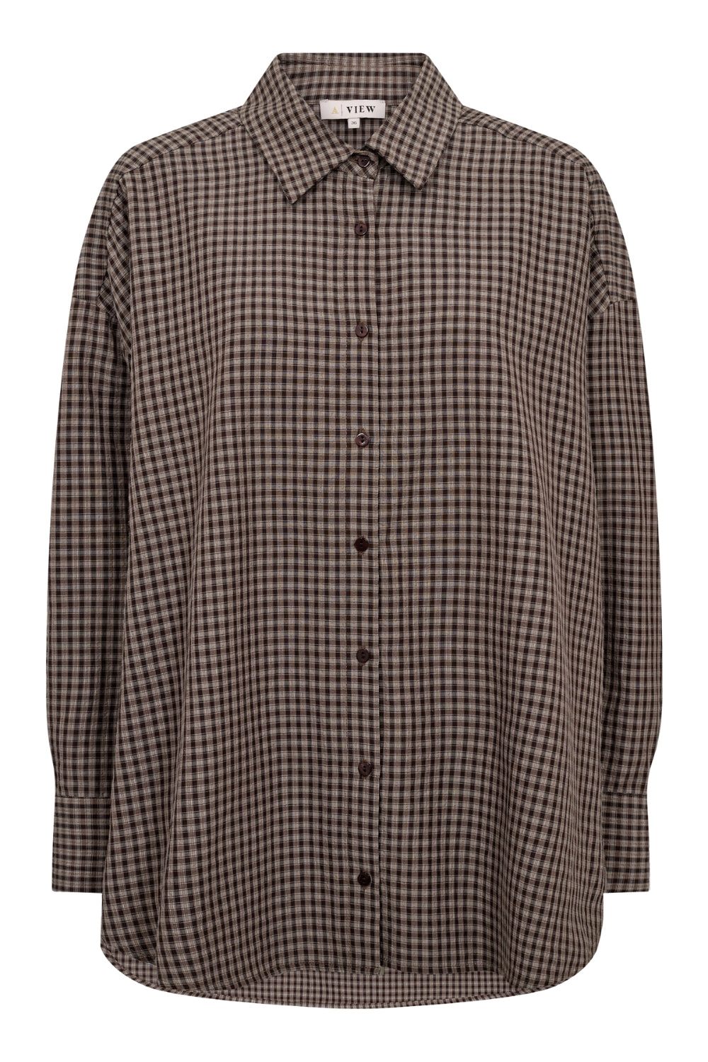 Sonja Check Shirt Dark Brown