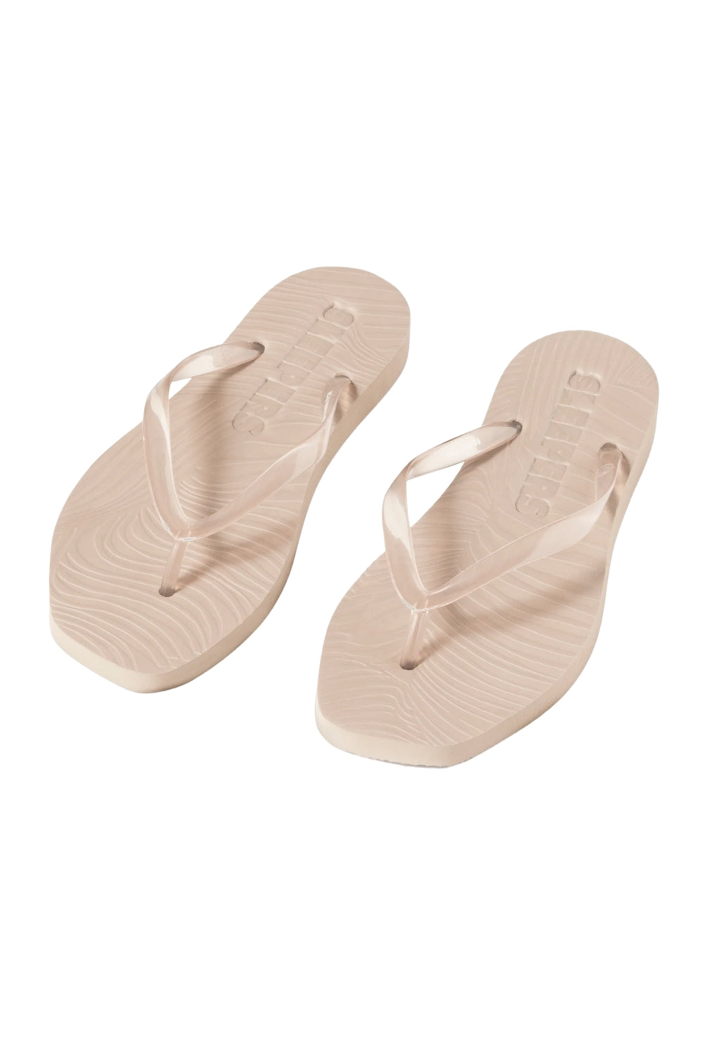 Tapered Flip Flop Eggnog Clear Trans