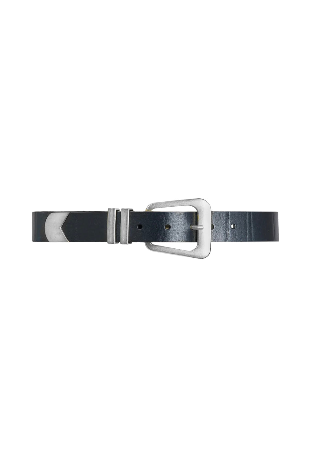 bennett belt black silver